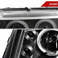 Spec'D Tuning Products - Spec-D 2001-2005 Volkswagen Passat Dual Halo Projector Headlights (Matte Black Housing/Clear Lens) - Image 4