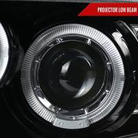 Spec'D Tuning Products - Spec-D 2010-2014 Ford Mustang Dual Halo Projector Headlights (Jet Black Housing/Clear Lens) - Image 1