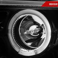 Spec'D Tuning Products - Spec-D 2010-2014 Ford Mustang Dual Halo Projector Headlights (Jet Black Housing/Clear Lens) - Image 2