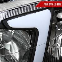 Spec'D Tuning Products - Spec-D 1999-2000 Honda Civic Coupe/Sedan LED Bar Factory Style Headlights (Matte Black Housing/Clear Lens) - Image 2