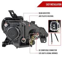 Spec'D Tuning Products - Spec-D 2012-2017 Scion FRS/ Toyota 86 LED Bar Projector Headlights w/ Sequential Turn Signal Lights (Jet Black Housing/Clear Lens) - Image 5