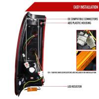 Spec'D Tuning Products - Spec-D 1999-2002 Chevrolet Silverado/ 1999-2006 GMC Sierra LED Tail Lights - G2 (Chrome Housing/Red Clear Lens) - Image 5