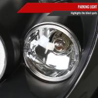 Spec'D Tuning Products - Spec-D 2002-2008 Mini Cooper R50 R53 R52 Single Halo Projector Headlights (Matte Black Housing/Clear Lens) - Image 3