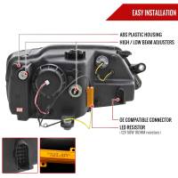 Spec'D Tuning Products - Spec-D 2011-2018 Volkswagen Jetta MK6 LED Bar Projector Headlights (Chrome Housing/Clear Lens) - Image 5