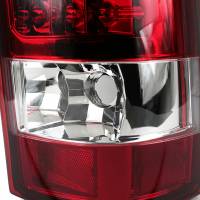 Spec'D Tuning Products - Spec-D 1999-2002 Chevrolet Silverado/ 1999-2006 GMC Sierra LED Tail Lights (Chrome Housing/Red Clear Lens) - Image 2