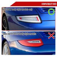 Spec'D Tuning Products - Spec-D 2005-2008 Porsche 911 997 Carrera / 2007-2009 911 997 GT3 LED Tail Lights (Chrome Housing/Red Lens) - Image 5