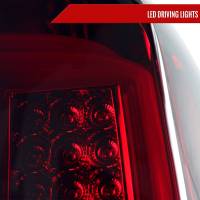 Spec'D Tuning Products - Spec-D 2014-2018 Chevrolet Silverado 1500/ 2015-2019 Silverado 2500HD 3500HD GMC Sierra 3500HD LED Tail Lights (Chrome Housing/Red Smoke Lens) - Image 1
