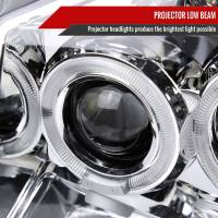 Spec'D Tuning Products - Spec-D 2001-2004 Nissan Frontier Dual Halo Projector Headlights (Chrome Housing/Clear Lens) - Image 1