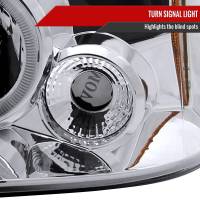 Spec'D Tuning Products - Spec-D 2001-2004 Nissan Frontier Dual Halo Projector Headlights (Chrome Housing/Clear Lens) - Image 3