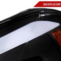 Spec'D Tuning Products - Spec-D 2006-2013 Chevrolet Impala/2006-2007 Monte Carlo/2014-2016 Impala Limited Factory Style Headlights w/ LED Strip (Matte Black Housing/Clear Lens) - Image 3