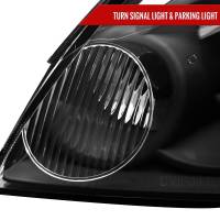 Spec'D Tuning Products - Spec-D 2006-2013 Chevrolet Impala/2006-2007 Monte Carlo/2014-2016 Impala Limited Factory Style Headlights w/ LED Strip (Matte Black Housing/Clear Lens) - Image 4