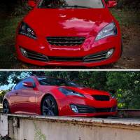 Spec'D Tuning Products - Spec-D 2010-2012 Hyundai Genesis Coupe R8 Style LED Strip Projector Headlights (Glossy Black Housing/Smoke Lens) - Image 8