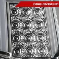 Spec'D Tuning Products - Spec-D 2014-2018 Chevrolet Silverado 1500/ 2015-2019 Silverado 2500HD 3500HD GMC Sierra 3500HD LED Tail Lights (Chrome Housing/Clear Lens) - Image 2