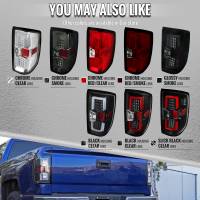 Spec'D Tuning Products - Spec-D 2014-2018 Chevrolet Silverado 1500/ 2015-2019 Silverado 2500HD 3500HD GMC Sierra 3500HD LED Tail Lights (Chrome Housing/Clear Lens) - Image 4