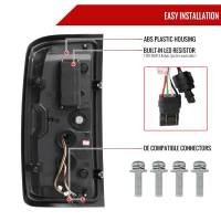 Spec'D Tuning Products - Spec-D 2014-2018 Chevrolet Silverado 1500/ 2015-2019 Silverado 2500HD 3500HD GMC Sierra 3500HD LED Tail Lights (Chrome Housing/Clear Lens) - Image 5