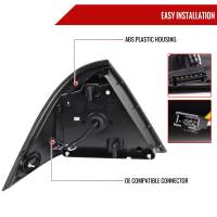 Spec'D Tuning Products - Spec-D 2001-2004 Mercedes Benz W203 C-Class Sequential Turn Signal LED Tail Lights (Chrome Housing/Smoke Lens) - Image 6