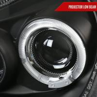 Spec'D Tuning Products - Spec-D 1998-2005 Volkswagen Beetle Halo Projector Headlights (Matte Black Housing/Clear Lens) - Image 1