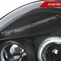 Spec'D Tuning Products - Spec-D 1998-2005 Volkswagen Beetle Halo Projector Headlights (Matte Black Housing/Clear Lens) - Image 3