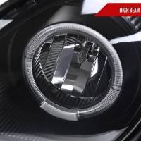 Spec'D Tuning Products - Spec-D 1998-2005 Lexus GS300/GS400/GS430 Halo Projector Headlights w/ SMD LED Light Strip (Matte Black Housing/Clear Lens) - Image 2