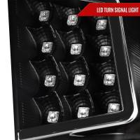 Spec'D Tuning Products - Spec-D 2014-2021 Toyota Tundra LED C-Bar Projector Headlights w/ LED Turn Signal Lights (Matte Black Housing/Clear lens)) - Image 3