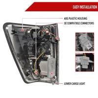 Spec'D Tuning Products - Spec-D 2004-2015 Nissan Titan LED Tail Lights (Matte Black Housing/Clear Lens) - Image 5