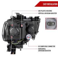 Spec'D Tuning Products - Spec-D 2019-2022 Dodge RAM 2500/3500/4500/5500 LED Tube Projector Headlights (Jet Black Housing/Clear Lens) - Image 5