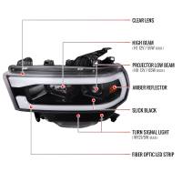 Spec'D Tuning Products - Spec-D 2019-2022 Dodge RAM 2500/3500/4500/5500 LED Tube Projector Headlights (Jet Black Housing/Clear Lens) - Image 6