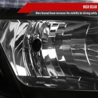 Spec'D Tuning Products - Spec-D 2015-2020 Chevrolet Tahoe Suburban/ 2016-2019 Suburban 3500HD LED Light Strip Projector Headlight - Passenger Side Only (Matte Black Housing Clear Lens) - Image 2