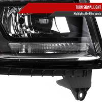 Spec'D Tuning Products - Spec-D 2015-2020 Chevrolet Tahoe Suburban/ 2016-2019 Suburban 3500HD LED Light Strip Projector Headlight - Passenger Side Only (Matte Black Housing Clear Lens) - Image 4