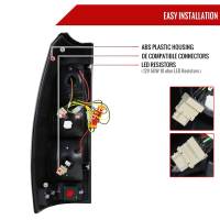 Spec'D Tuning Products - Spec-D 2007-2012 Chevrolet Avalanche LED Tail Lights (Glossy Black Housing/Smoke Lens) - Image 5