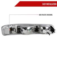Spec'D Tuning Products - Spec-D 1999-2002 Chevrolet Silverado/ 2000-2006 Tahoe Suburban Bumper Lights (Chrome Housing/Clear Lens) - Image 4