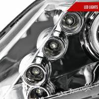 Spec'D Tuning Products - Spec-D 2006-2011 Honda Civic Sedan Dual Halo Projector Headlights (Chrome Housing/Clear Lens) - Image 3