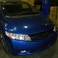 Spec'D Tuning Products - Spec-D 2006-2011 Honda Civic Sedan Dual Halo Projector Headlights (Chrome Housing/Clear Lens) - Image 7