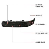 Spec'D Tuning Products - Spec-D 1999-2002 Chevrolet Silverado/ 2000-2006 Tahoe Suburban LED Bumper Lights (Chrome Housing/Smoke Lens) - Image 6