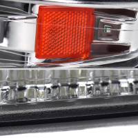 Spec'D Tuning Products - Spec-D 1999-2002 Chevrolet Silverado/ 2000-2006 Tahoe Suburban LED Bumper Lights (Chrome Housing/Clear Lens) - Image 4