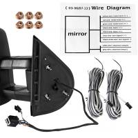 Spec'D Tuning Products - Spec-D 2007-2014 Chevrolet Silverado/Suburban/Avalanche/Tahoe GMC Sierra/Yukon/Yukon XL Power Heated Towing Mirrors w/ Smoke Lens LED Turn Signal & Clearance Lights - Image 7