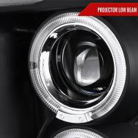 Spec'D Tuning Products - Spec-D 2009-2018 Dodge RAM 1500 / 2019-2021 RAM Classic / 2010-2018 RAM 2500 3500 Dual Halo Projector Headlights (Matte Black Housing/Clear Lens) - Image 1