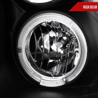 Spec'D Tuning Products - Spec-D 2009-2018 Dodge RAM 1500 / 2019-2021 RAM Classic / 2010-2018 RAM 2500 3500 Dual Halo Projector Headlights (Matte Black Housing/Clear Lens) - Image 2
