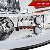 Spec'D Tuning Products - Spec-D 2009-2019 Dodge Ram 1500 2500 3500 Quad Style Headlights with LED Tube (Chrome Housing/Clear Lens) - Image 4