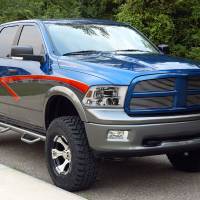 Spec'D Tuning Products - Spec-D 2009-2019 Dodge Ram 1500 2500 3500 Quad Style Headlights with LED Tube (Chrome Housing/Clear Lens) - Image 8