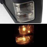 Spec'D Tuning Products - Spec-D 1999-2015 Ford F-250/F-350/F-450/F-550 Power Adjustable, Heated, & Manual Extendable Towing Mirrors w/ Smoke Lens Turn Signal Lights - Image 5