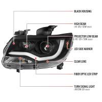 Spec'D Tuning Products - Spec-D 2015-2021 Chevrolet Colorado LED Bar Projector Headlights (Matte Black Housing/Clear Lens) - Image 6