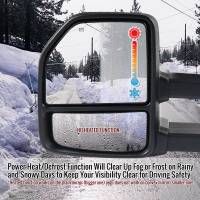 Spec'D Tuning Products - Spec-D 2007-2014 Ford F-150 Power Adjustable, Heated, & Manual Extendable Towing Mirrors w/ Smoke Lens LED Turn Signal & Puddle Lights - Image 8