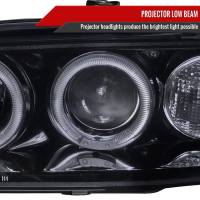 Spec'D Tuning Products - Spec-D 1994-1997 Honda Accord Dual Halo Projector Headlights (Glossy Black Housing/Smoke Lens) - Image 1