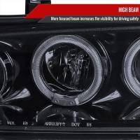 Spec'D Tuning Products - Spec-D 1994-1997 Honda Accord Dual Halo Projector Headlights (Glossy Black Housing/Smoke Lens) - Image 2
