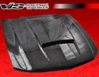 VIS Racing - VIS Racing Carbon Fiber Hood Stalker Style for Ford MUSTANG 2DR 10-12 - Image 2