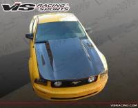 VIS Racing - VIS Racing Carbon Fiber Hood Cowl Induction Style for Ford MUSTANG 2DR 05-09 - Image 3