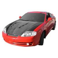 VIS Racing - VIS Racing Carbon Fiber Hood Terminator Style for Hyundai Tiburon 2DR 03-06 - Image 5