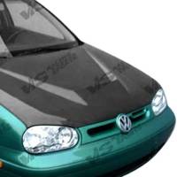 VIS Racing - VIS Racing Carbon Fiber Hood Invader Style for Volkswagen Golf 4 2DR & 4DR 99-05 - Image 2