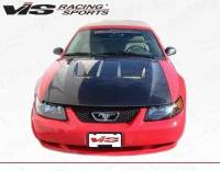 VIS Racing - VIS Racing Carbon Fiber Hood Heat Extractor Style for Ford MUSTANG 2DR 99-04 - Image 3